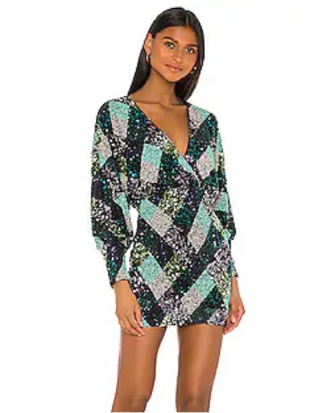 Song of Style Sequin Accent Dress